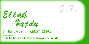 ellak hajdu business card